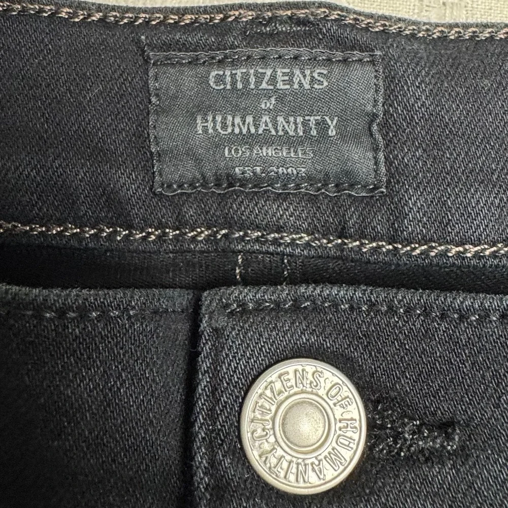 Citizens of Humanity Gage Classic Straight Jeans Men 36 (35x34) Black USA Luxury